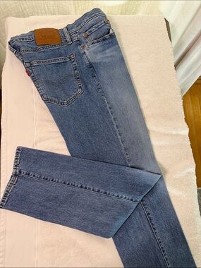 Levi's Blue Straight Leg Denim Jeans